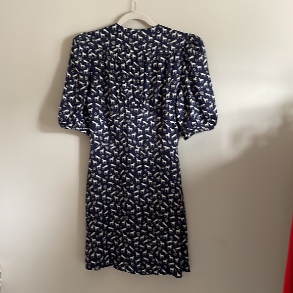 Maje Dresses Nwt Maje Rampa Equestrian Horse Print Wrap Dress Size